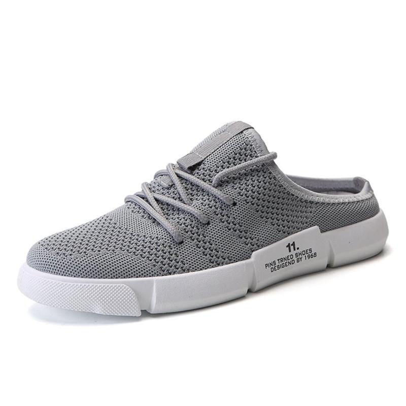 [スフォン] スリッポン かかとなし スニーカー メンズ メッシュ サボサンダル カジュアル スリッパ 軽..