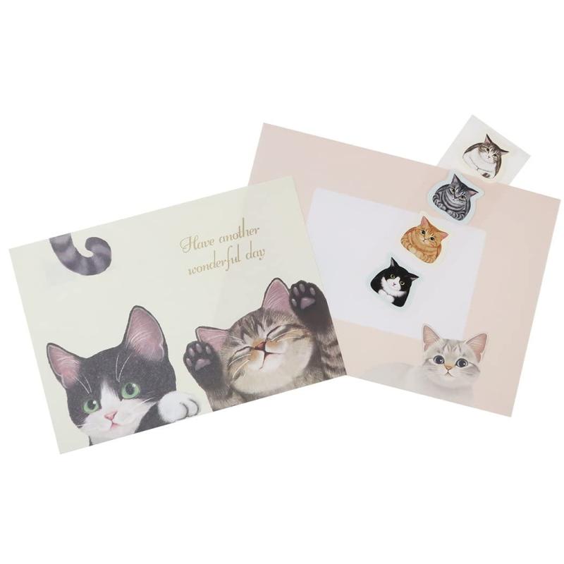 アクティブコーポレーション フェリシモ猫部[レターセット]手紙セット/ピンク ねこ