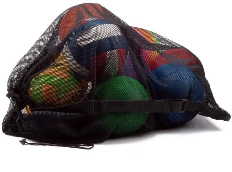 Sociplentycom ボールネット ボールバッグ数個入れ 収容 特大70*90cm学校での使用 肩掛け ボール収納 保管用サッカー/バスケ/バレーボール 持ち運び 網調節可能