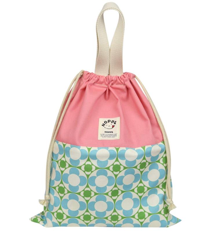 [HOPPE] 持ち手付き巾着 通園 通学 入園 準備 入学グッズ 通学 体操服入れ お着替え袋 上履き入れ シュ..