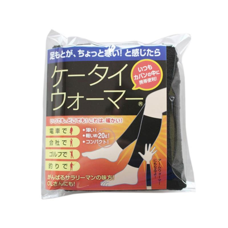 ケータイウォーマー レッグウォーマー 足首ウォーマー 薄手 携帯 暖かい 冷えとり 冷房対策 冬用 夏用 温活 レッグカバー レディース メンズ 日本製 ブラック1足