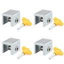 DFsucces 窓 ロック 安全ロック 窓 サッシ 强力窓ストッパー 補助錠 サッシ ストッパー 調整可能 簡単にインストール 防犯対策 子供/...