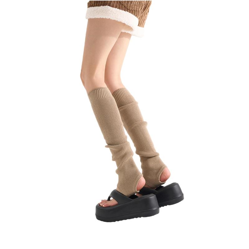 [Karsaer] レッグウォーマー レディース 足首ウォーマー ロング 温活 防寒 冷え対策 暖かい ニットレッグウォーマー 締め付けない 靴下 就寝用 通勤通学 可愛い G0223