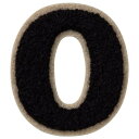 ミノダ シニールアイロンワッペン 数字0 P50I5744(3)