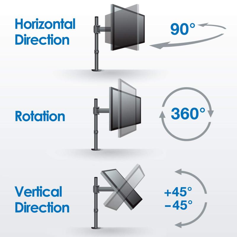 エレコム PCモニターアーム ディスプレイアーム 2画面 回転 ロング 耐荷重:8.0kg(×2) ブラック DPA-DL01BK
