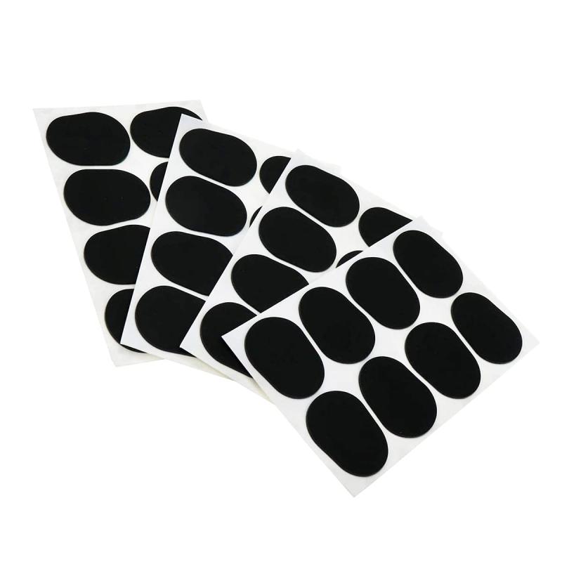 YFFSFDC マウスピースパッチ サックスマウスピースクッション アルトサックスマウスピースパッド クッション ゴム材 耐久性 実用的 保護用 変形しにくい 使用簡単 32枚入り【 商品仕様 】内容：32枚 厚さ：0.8mm カラー：ブラック【高品質耐久性 】 本製品の高品質食品グレードのラバー製で、耐久、タフ、強固、変形しにくく、健康的で無害です、長期間愛用できます。【 演奏スキルの向上に役立ちます 】これらのマウスピースパッドは、たるみの問題も簡単に解決できるため、パフォーマンスも向上します。マウスピースとプレーヤーの歯を保護提供、初心者の素晴らしい必須品です。【 優れた接着力 】本製品優れた接着力で、楽器のマウスピースに合わせやすくなります。【装備】 本製品のマウスピースパッチは、クラリネット、アルトサックス、テナーサックス、ソプラノサックスなどにご利用頂けます。