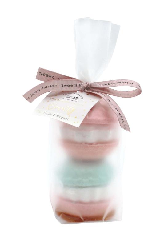 Sweets maison(スウィーツメゾン) 入浴剤 コンビネーションマカロンフィズ コートリー 2個セット フルーツ & ミュゲ OB-SMM-61-2