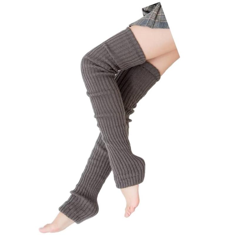 [FUPUTWO] レッグウォーマー レディース ロング ルーズソックス もこもこ リブ編み 防寒