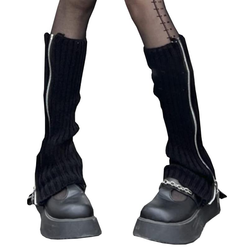 [SEENFAAN] レッグウォーマー レディース 地雷系 ニット ロング 防寒 靴下 足首ウォーマー おしゃれ ルーズソックス シリーズ 大きいサイズ ソックススポーツ 暖かい