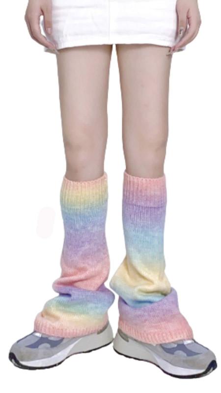 [§Bg3] ルーズソックス 黒 ルーズソックス 白 レッグウォーマー レディース 冷え対策 レッグカバー y2k サブカル系 地雷系ファッション