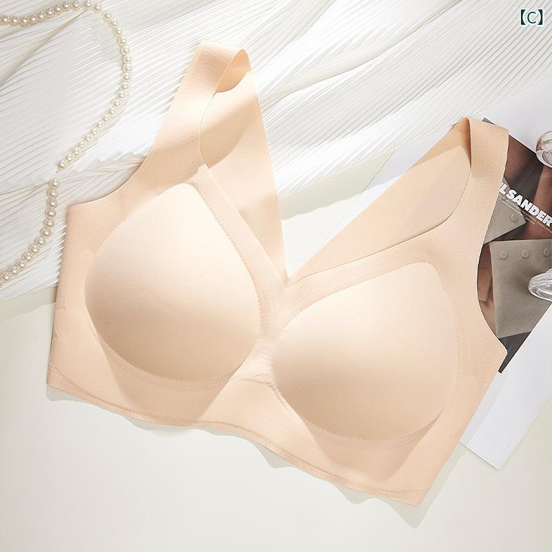 ブラ無し 固定カップ ノンワイヤー ブラジャー 女性用 無痕 薄型 睡眠用 スポーツ用 背心型 内衣 防下垂 一体型 3/4カップ 薄模杯 固定肩紐 透気性 吸汗 側面収納 副乳収納 胸寄せ 上托 美背 防光漏れ 快適 ナイロン素材 緑 黒 肌色 グレー