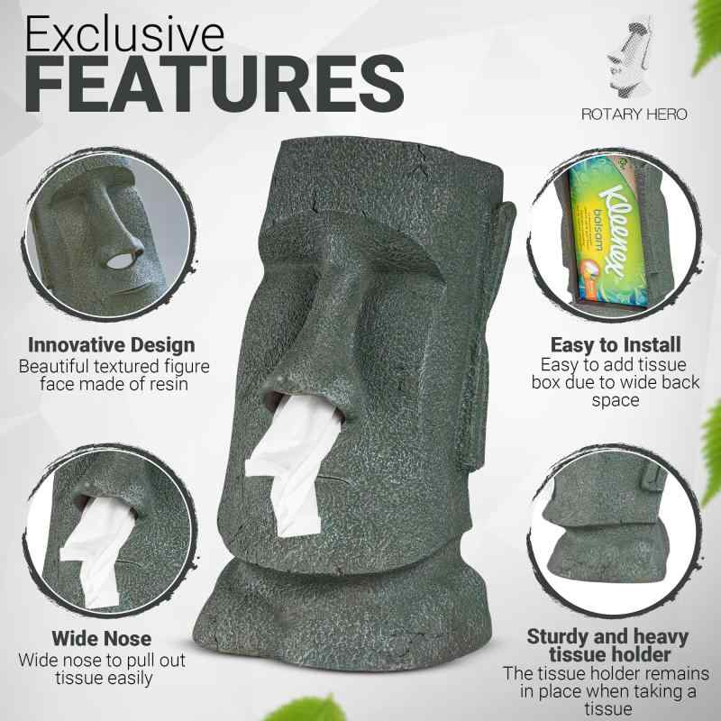 ロータリー ヒロ(Rotary hero) ティッシュスタンド ビッグモアイ フェイス 18×21×32cm ティッシュスタンド RH-371 [2]