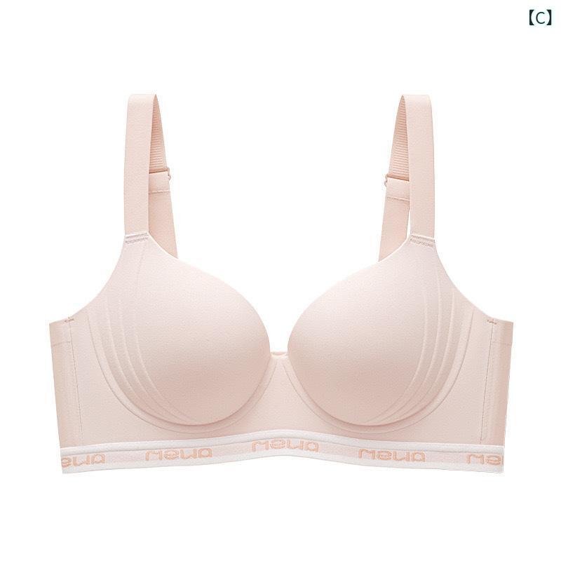 ブラ 無痕 集める 上持ち 防下垂 副乳収集 調整型 大胸 小さく見せ 女性用 夏 薄手 ノンワイヤー 3/4カップ 超薄型 固定肩紐 後4列フック ニル 快適 側面収集 シンプル カジュアル 香槟色 コーヒー色 ピンク肌色 グレーグリーン ブラック ワ