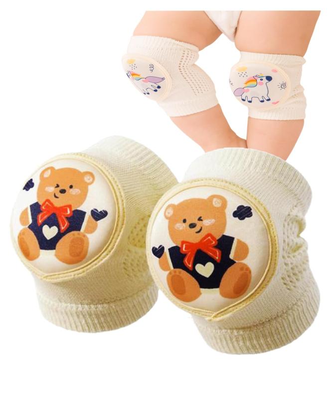 [miaotti] 膝当て 赤ちゃん ニーパッド ハイハイ クッション レッグウォーマー 通年 メッシュ コットン スポンジ