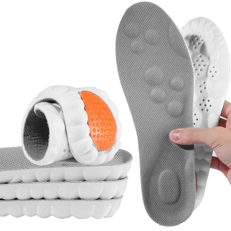 インソール 柔らか素材 ふわふわ 衝撃吸収 かかと 土踏まず 保護 立ち仕事 スポーツ 日常生活 通気 シューズ 靴 中敷き