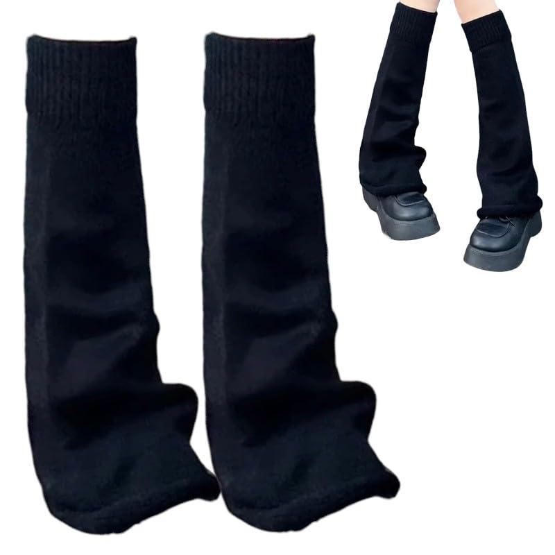 [GrandslamEX] レッグウォーマー ルーズソックス 防寒 可愛い 靴下 年間 通年 カフスカバー レディース 暖かい 厚手 制服 ソックス 足首ウォーマー 人気 学生 白