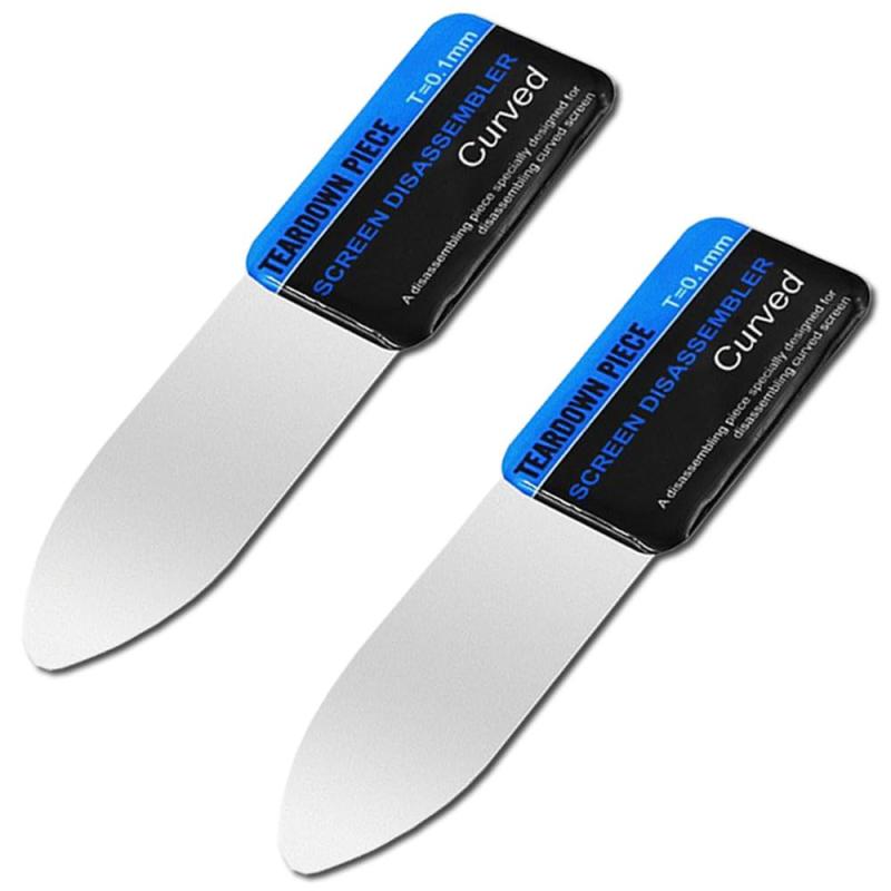 携帯電話曲面スクリーン分解カード 分解ツールスマホ 修理ツール LCDスクリーンスパッジャー 金属ヘラ スクリーンオープナー 分解ツール 超薄型 金属ヘラ金属 スマホ分解工具 携帯電話の