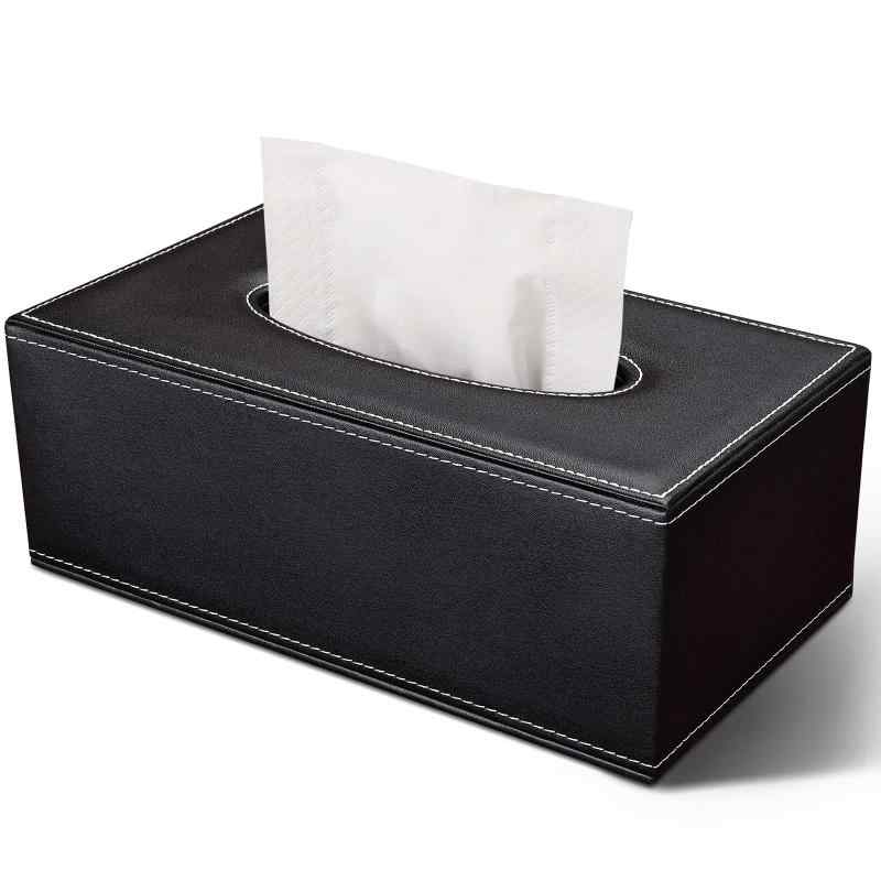 Richblue ティッシュケース おしゃれ ティッシュボックス ティッシュカバー 高級 PUレザー ティッシュ 箱 内寸約W23.5×D12×H8cm ペーパータオルケース ティッシュホルダー 家/オフィス/車用/ホテ