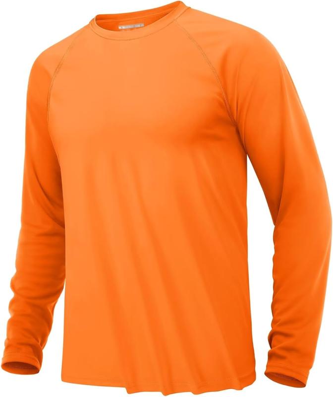 [KEFITEVD] ラッシュガード メンズ 長袖 tシャツ 速乾 スポーツtシャツ 薄手 UVカット UPF50+ トレーニングウェア 大きいサイズ ランニング サイクリングウェア サーフィン 夏服