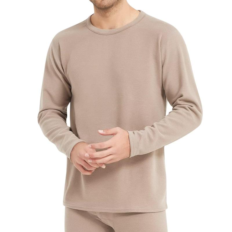 [THREEGUN] あったかインナー メンズ 裏起毛 長袖 インナーシャツ アンダーシャツ 防寒インナー ルーム..