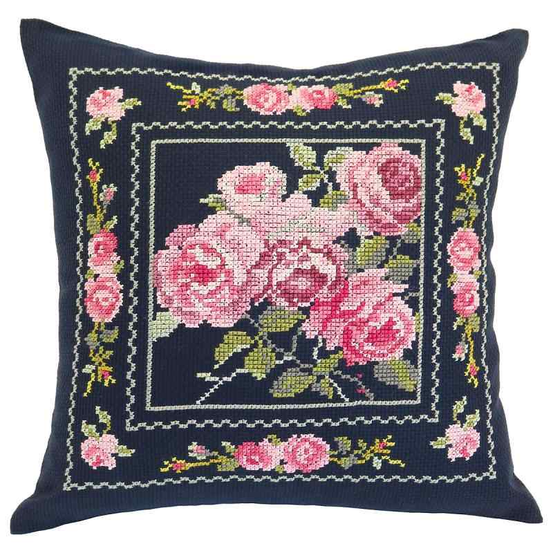 オリムパス製絲 クロスステッチ 刺しゅうキット クッション