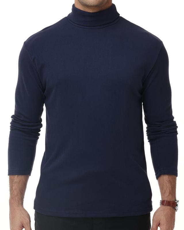 [Hyzhwl] ロングTシャツ メンズ 長袖 タートルネック ハイネックシャツ 厚手 防寒インナートップス 秋 冬 無地 暖かい