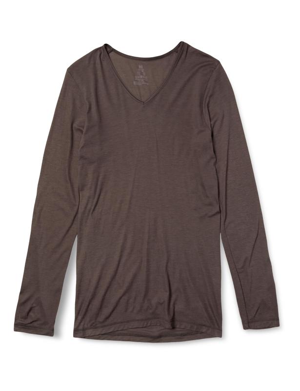 B.V.D.(ビー・ブイ・ディ) アンダーシャツBVD heat edit ヒートエディット V首 長袖Tシャツ 吸湿発熱 極薄 WEB 高機能防寒インナーメンズ