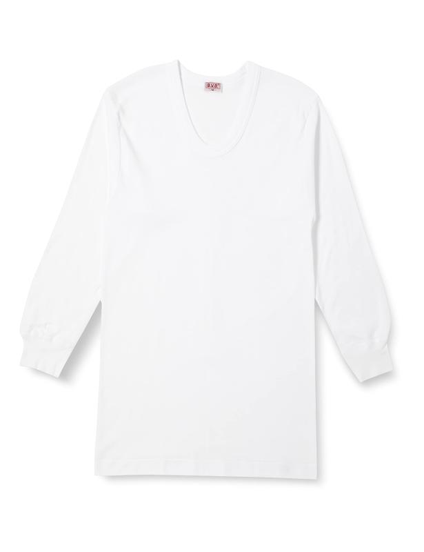 B.V.D.(ビー・ブイ・ディ) アンダーシャツGOLD ゴールド U首長袖シャツ BVD 綿100％ インナーシャツ 無地 白シャツ コットンメンズ