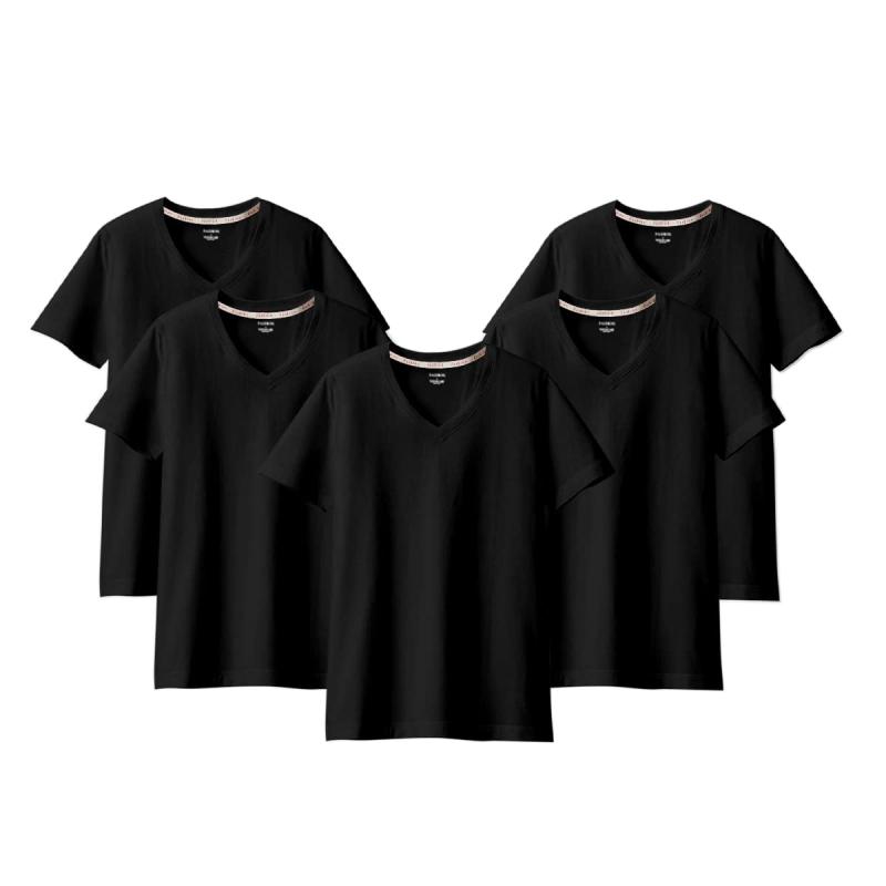 [Daycloth] Tシャツ メンズ Vネック 半袖 綿100% 5枚組 肌着 メンズ インナーシャツセット 防菌防臭 ク..