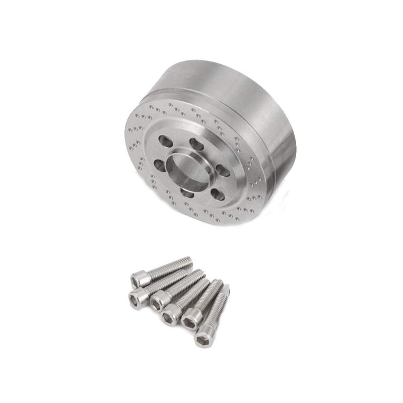 1 10 RCロッククローラー用パーツ ラジコンカー ブラスステンレス鋼ホイールハブ重量ウエート増加重い部品 ナックルウエイト(3.0)