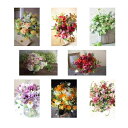 ポストカード 花の写真 8枚(8種)+おまけ1枚 セット 花屋オリジナル 花 ブーケ 花束 絵葉書 アレンジメント POSTCARD おしゃれ 絵はがき (21-03-Set3-FB)