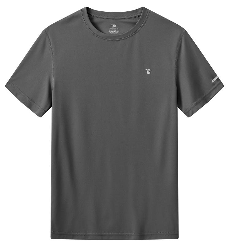 [Gopune] メンズ アクティブシャツ 半袖 吸汗速乾 トレーニングウェア 半袖Tシャツ UPF50+ インナー 丸..