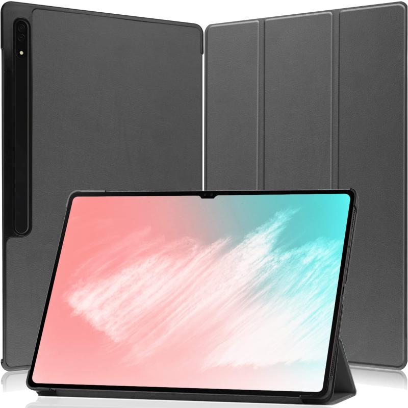 FOR Galaxy Tab S8 Ultra タブレット 14.6 インチ ケース タブレット ケース 新型 FOR Galaxy Tab S8 Ultra 14.6インチ のカバー スタンド機能付き 保護ケース 三つ折 マグレット開閉式 薄型 超軽量