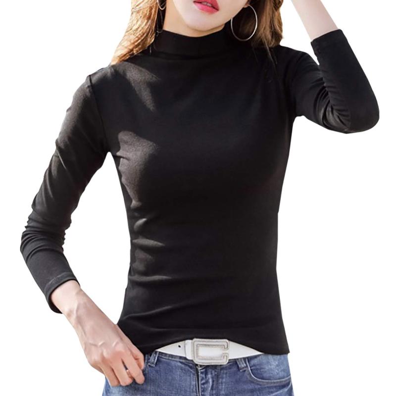 CHROME CRANE(クロム クレイン) ハイネック 長袖 ロンT コットン 綿 無地 カットソー インナー レディース LC007