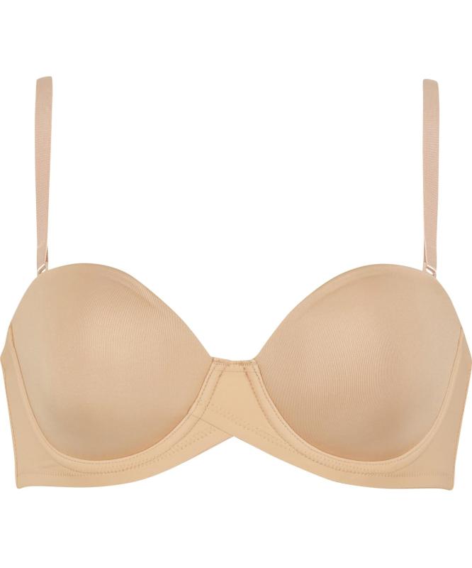 [ワコール] ブラジャー Tシャツブラ 【EverChic】 ストラップレスで着用可能 シームレスモールドカップ メッシュ素材(カップ肌側) ブラ BRB694 レディース