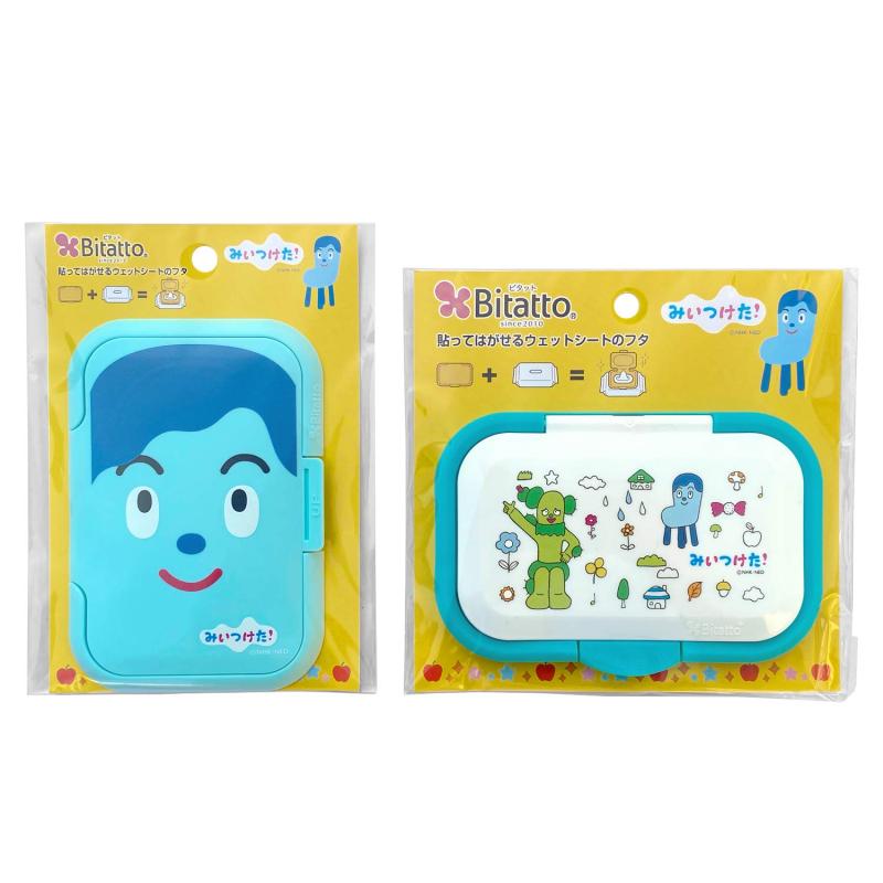 ビタットジャパン Bitatto ウェットシートのふた みいつけた 2柄セット コッシー(レギュラーサイズ)・ワンプッシュ(プラスサイズ) グランチョイス