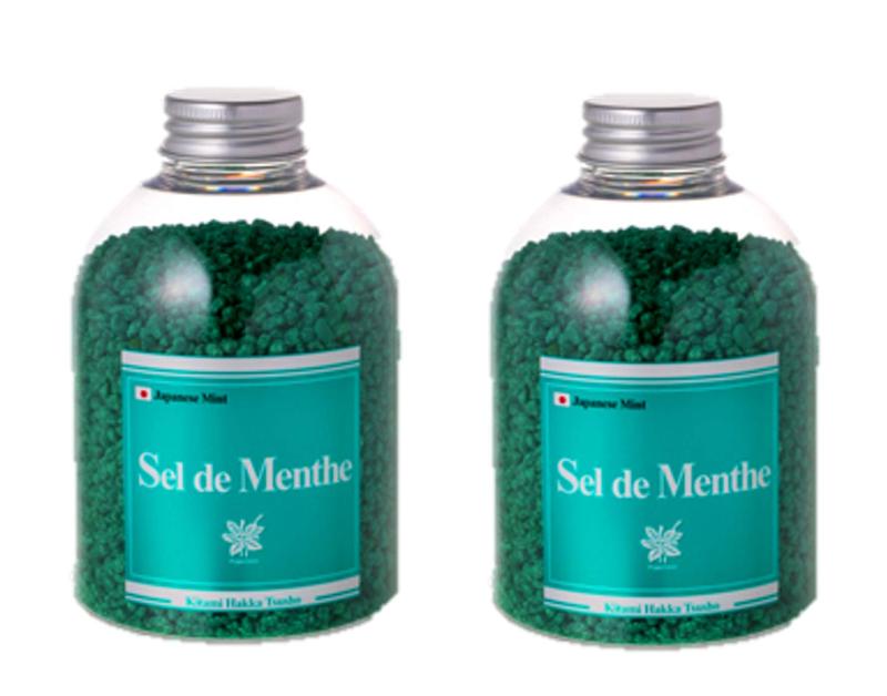 北見ハッカ通商 入浴剤Sel de Menthe(セル・デ・メンタ)徳用ボトル450g x 2瓶
