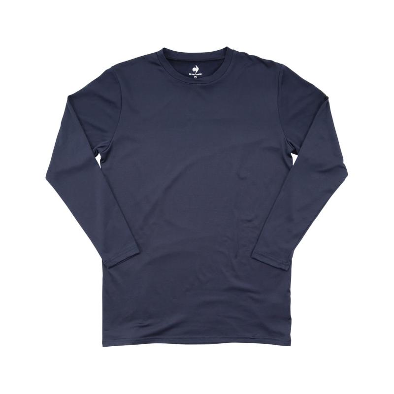 メンズ インナー 裏起毛 丸首 長袖 ポリエステル混 581