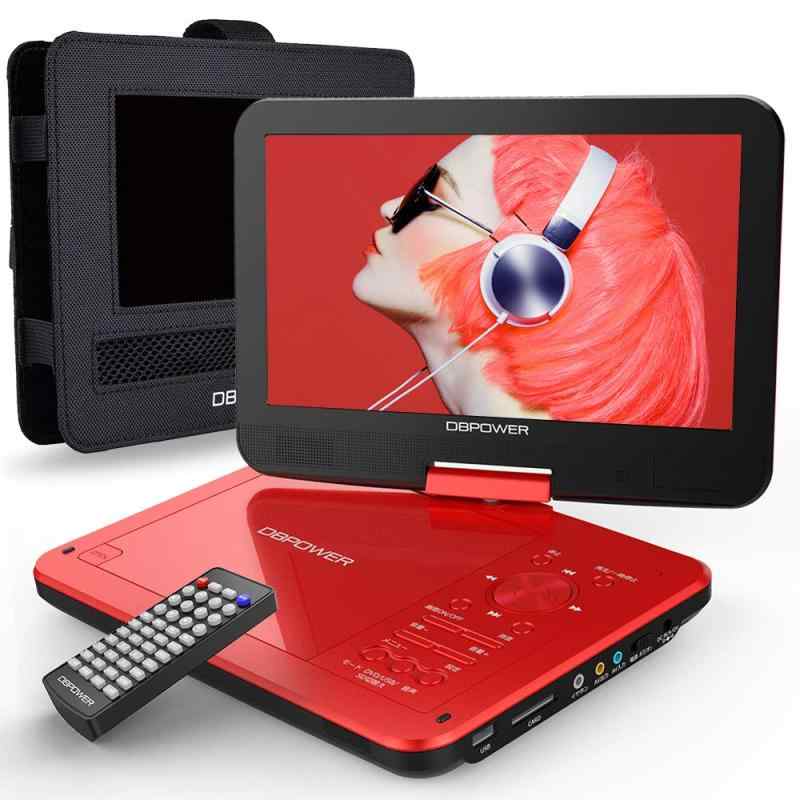 DBPOWER ポータブルDVDプレーヤー 12.5型 車載用ホルダー付き 10.5インチ液晶 車載DVDプレーヤー 最大5時間再生 レジューム機能 リージョンフリー SD/USB多端子対応 海外の電圧OK1年品質
