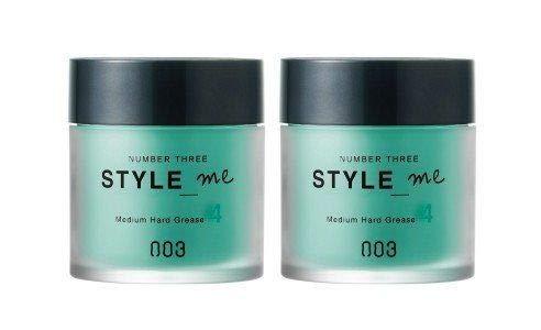 【×2個セット】ナンバースリー スタイルミー ミディアムハードグリース ヘアワックス 50g