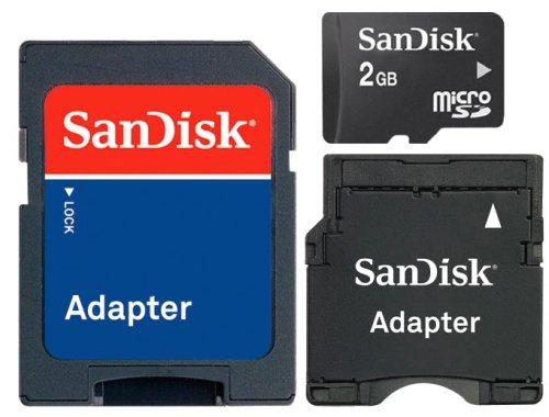 SanDisk microSD携帯メモリーキット2GB SDSDQ-2048-J95MK