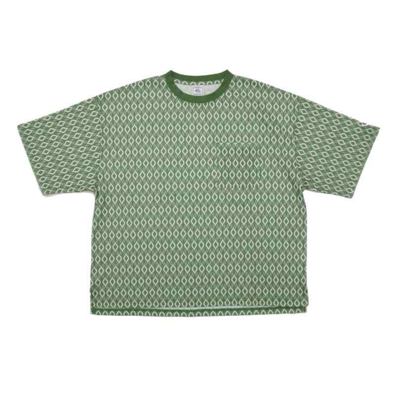 [ジェーイーモーガン] 総柄ワッフル 半袖ポケT