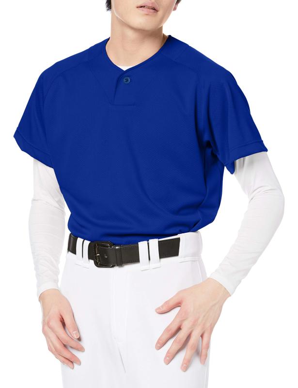 SSK 野球ユニフォーム1ボタンベースボールTシャツメンズ