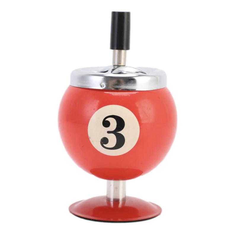 ENN LLC 灰皿 回転 卓上灰皿 ビリヤード ボール 型 吸い殻 入れ インテリア 雑貨