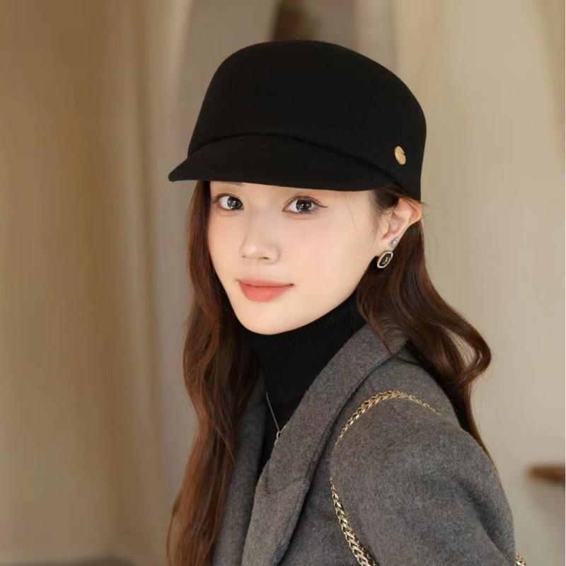 秋冬帽子 レディース 韓国風 シャープ キャップ ベレー帽 騎士帽 ニュースボーイ帽...