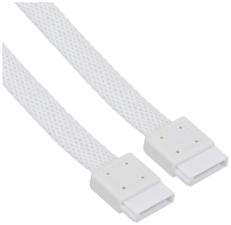 SilverStone SATA信号ケーブル ホワイト 50cm