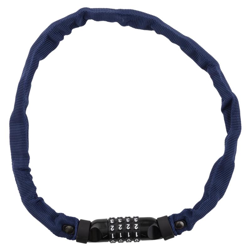 kuhaku(クウハク) 蜜柑(ミカン) ダイヤル式自転車チェーンロック 4桁自由設定 太さ4mmX長さ60cm 国内開発 傷防止カバー付