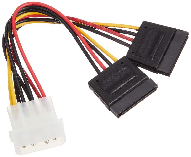 サンワサプライ シリアルATA電源ケーブル(大4pin オス-SATA15pinメス)