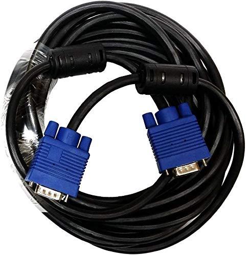 VGA ケーブル15ピン オス・オス 延長ケーブル コネクタ ディスプレイ、テレビ デ、プロジェクター、HDTV等に適用 解像度高ノイズに強いダブルコア付