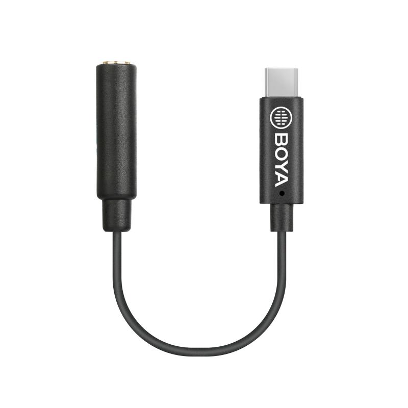 BOYA by K USB-C - 3.5mmアダプターケーブル マイク/ヘッドフォン/カメラ/USB-Cスマートフォン用